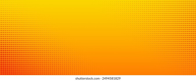 eye catching abstract retro yellow wallpaper with halftone effect vector