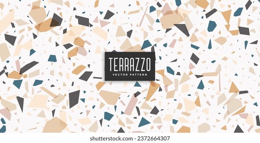 fondo de textura de terrazo abstracto para captación de ojos para vector de superficie plana