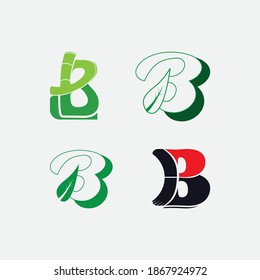 eye catching B logo design