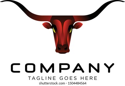 Eye catching, bold, stylized bull logo gradient.
for sport team, investments and many creative business company.