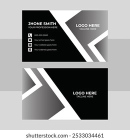 Eye catching business card design template 