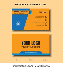 Eye catching Business card design vector