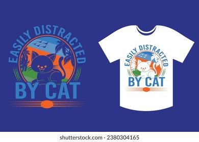 Eye Catching Cat T-Shirt Design, Cat T-Shirt design,  Cat T-Shirt,  Cat T-Shirt Design Vector
