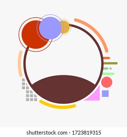 eye catching circle abstract background