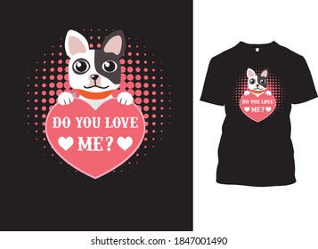 Eye catching Corgi Dog T-shirt design template