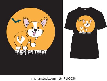 Eye catching Corgi Dog T-shirt design Template