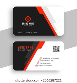 eye catching corporate identity card template for business promo vector