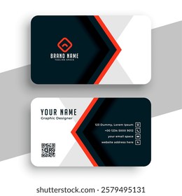 eye catching corporate identity card template for business branding vector