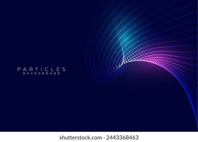 eye catching cyber particle array wallpaper a glowing network of technology vector