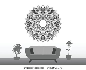 Eye catching and decorative mandala design 