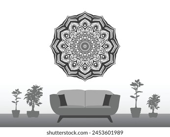 Eye catching and decorative mandala design 