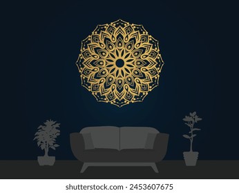 Eye catching and decorative mandala design 