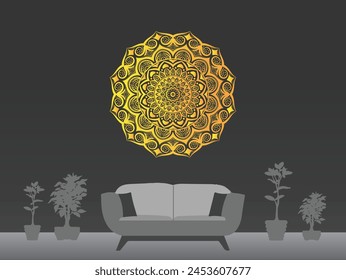 Eye catching and decorative mandala design 