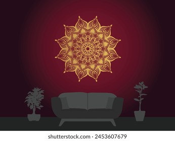 Eye catching and decorative mandala design 