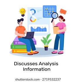 An eye catching design illustration of data interpretation