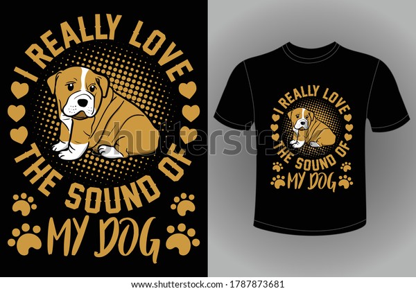 Eye Catching Dog Tshirt Design Template 