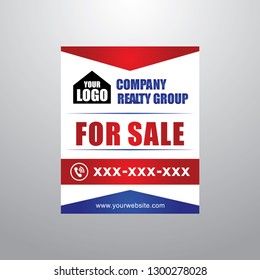 Eye Catching And Easy To Read Real Estate Yard Sign Design