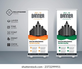 Eye catching, effective roll up banner