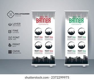 Eye catching, effective roll up banner