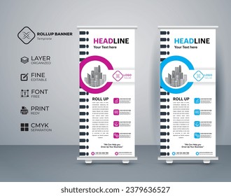 Augenfänger, effektiver Roll-Up-Banner