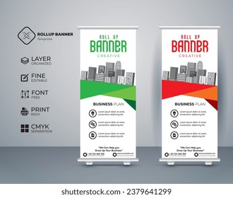 Eye catching, effective roll up banner