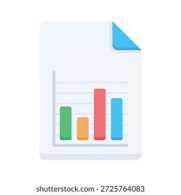 Um ícone atraente de estilo simples para relatórios de negócios, relatórios de dados e documentos de negócios
