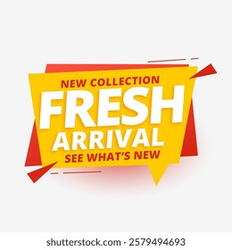 eye catching fresh arrival promo template explore latest collection vector