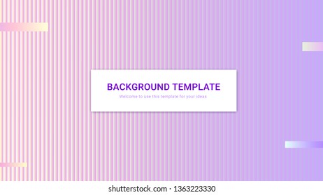 Eye catching gradient lines template background for web 