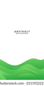 Eye Catching Green Gradient Background with Curvy Shapes