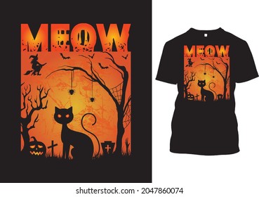 Eye Catching Halloween T-shirt Design Template