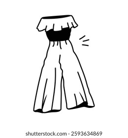 Eye catching icon of jumpsuit in modern style, ready to use