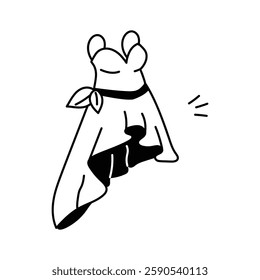 An eye catching icon of tail dress in modern style
