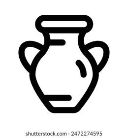 An eye catching icon of vase in modern style, ready to use vector