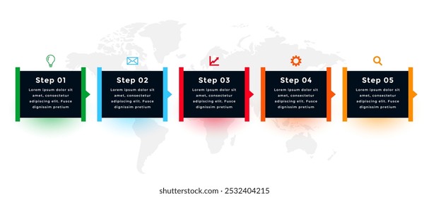 olho atraente infográfico layout gráfico linha do tempo para campanhas de marketing vetor