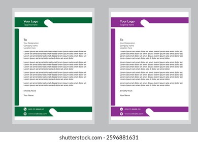 Eye catching letter head design