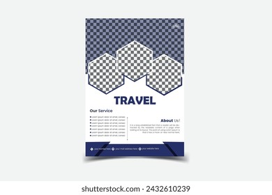 Auffälliges modernes Flyer-Design, Vektor-Vorlage.