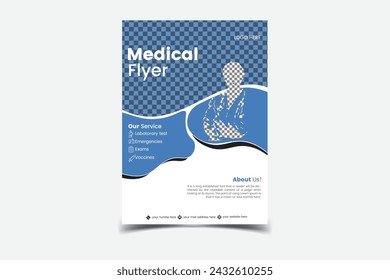 Eye catching modern flyer design, vector template.