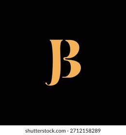 An eye catching monogram design with J and B letters intertwined in a vintage style great for luxury brand identity and logo