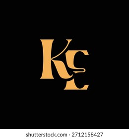 An eye catching monogram design with K and E letters intertwined in a vintage style great for luxury brand identity and logo