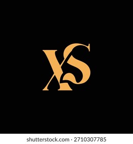 An eye catching monogram design with X and S letters intertwined in a vintage style great for luxury brand identity and logo