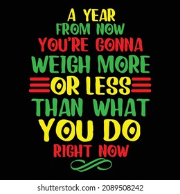 EYE CATCHING NEW YEAR T-SHIRT DESIGN