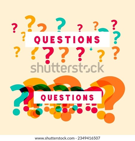 eye catching q and a concept template for guidance and support vector