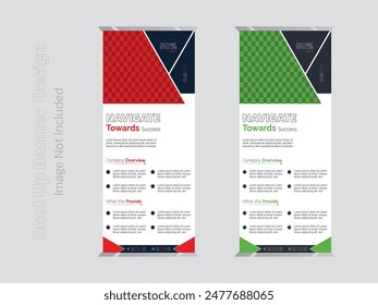 eye catching roll up banner design and template 