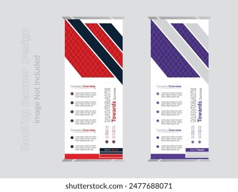 llamativo diseño y Plantilla del Anuncio roll up 