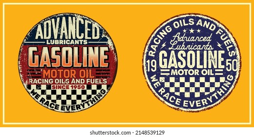 Eye Catching VINTAGE GASOLINE MOTOR OIL SIGNS