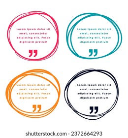 eye catching word punctuation mark template design in collection vector