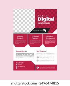 eye catchy business flyer design suitable for all business industry. Create stunning leaflet on the fly. You can edit text, add your company’s logo, and print your sleek and sophisticated busin