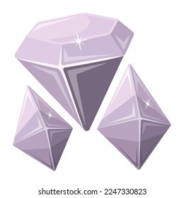 Eye catchy flat icon of diamonds 