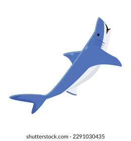An eye catchy flat vector of elasmobranch fish