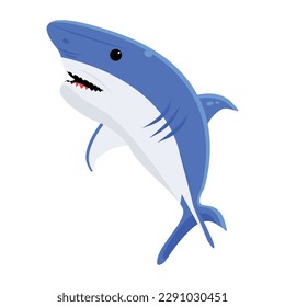 Ein auffälliger flacher Vektor für Elasmobranchenfische